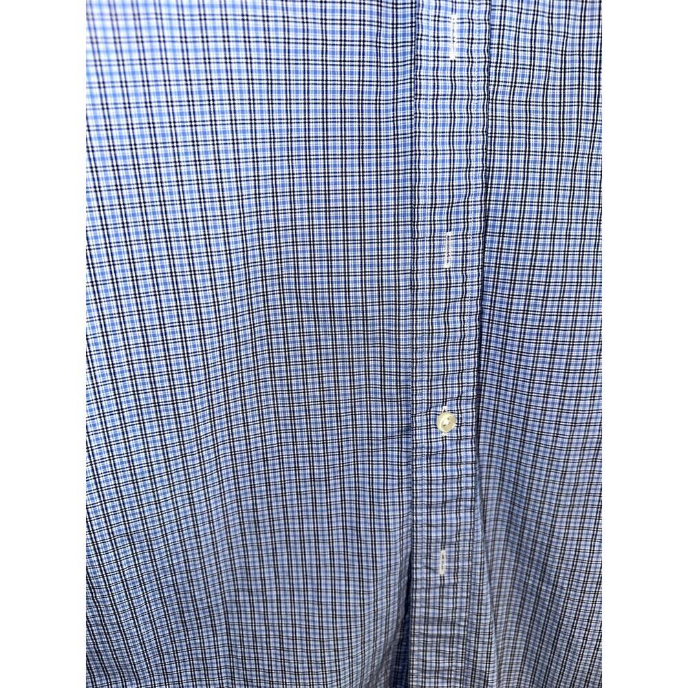 Ralph Lauren Mens XL Button Down Shirt Blue White Gingham Check Long Sleeve - Picture 5 of 9